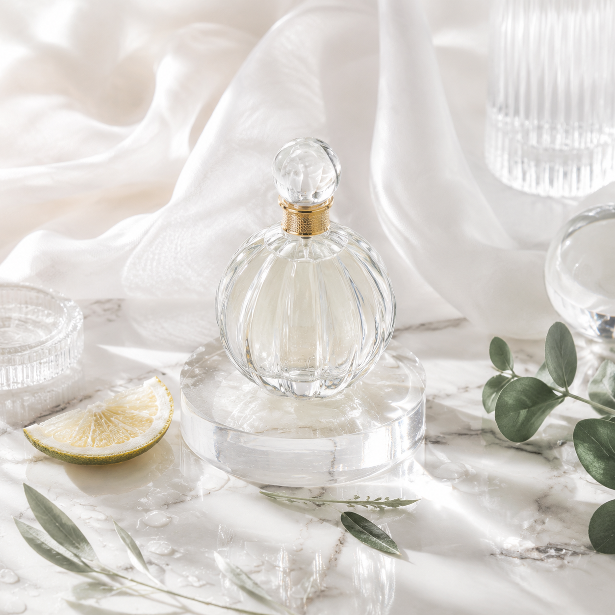 Fresh and clean scent collection with citrus, water and eucalyptus