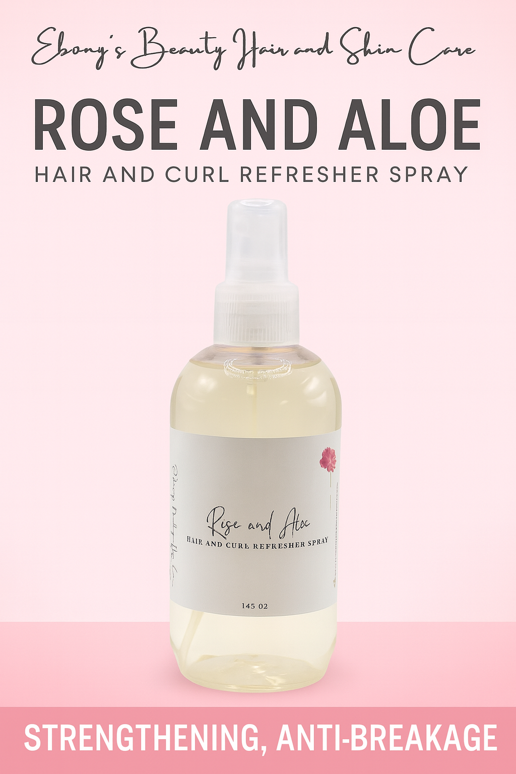 Rose and Aloe Hair and Curl Refresher Spray