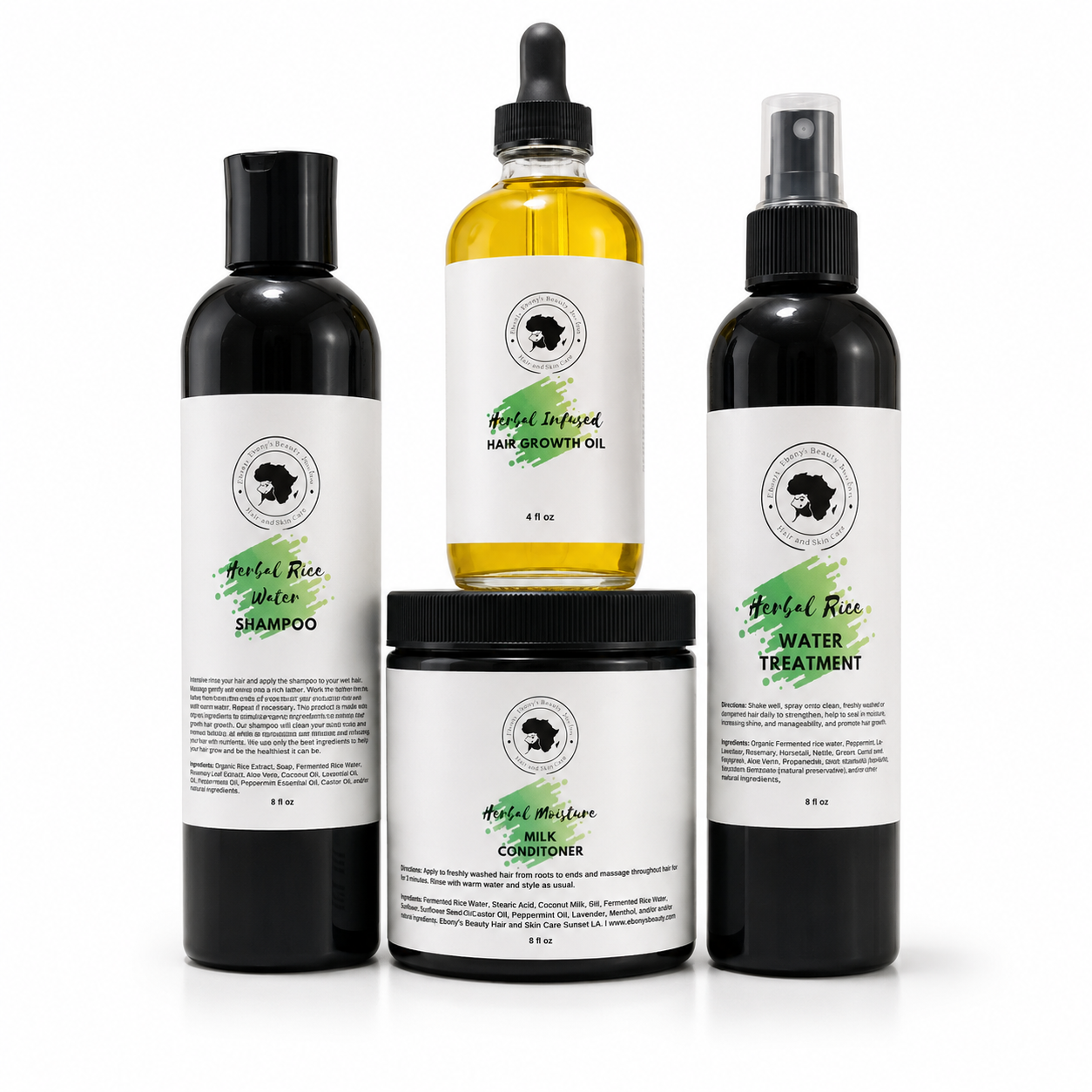 Herbal Rice Water Hair Care Bundle