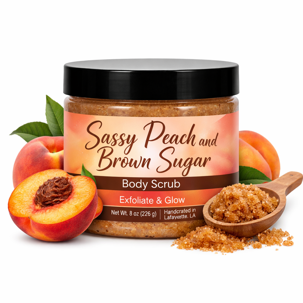 Sassy Peach and Brown Sugar Body Scrub