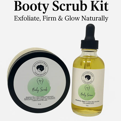 Booty Scrub Kit – Exfoliate, Firm & Glow Naturally Ebony's Beauty Hair and Skin Care LLC