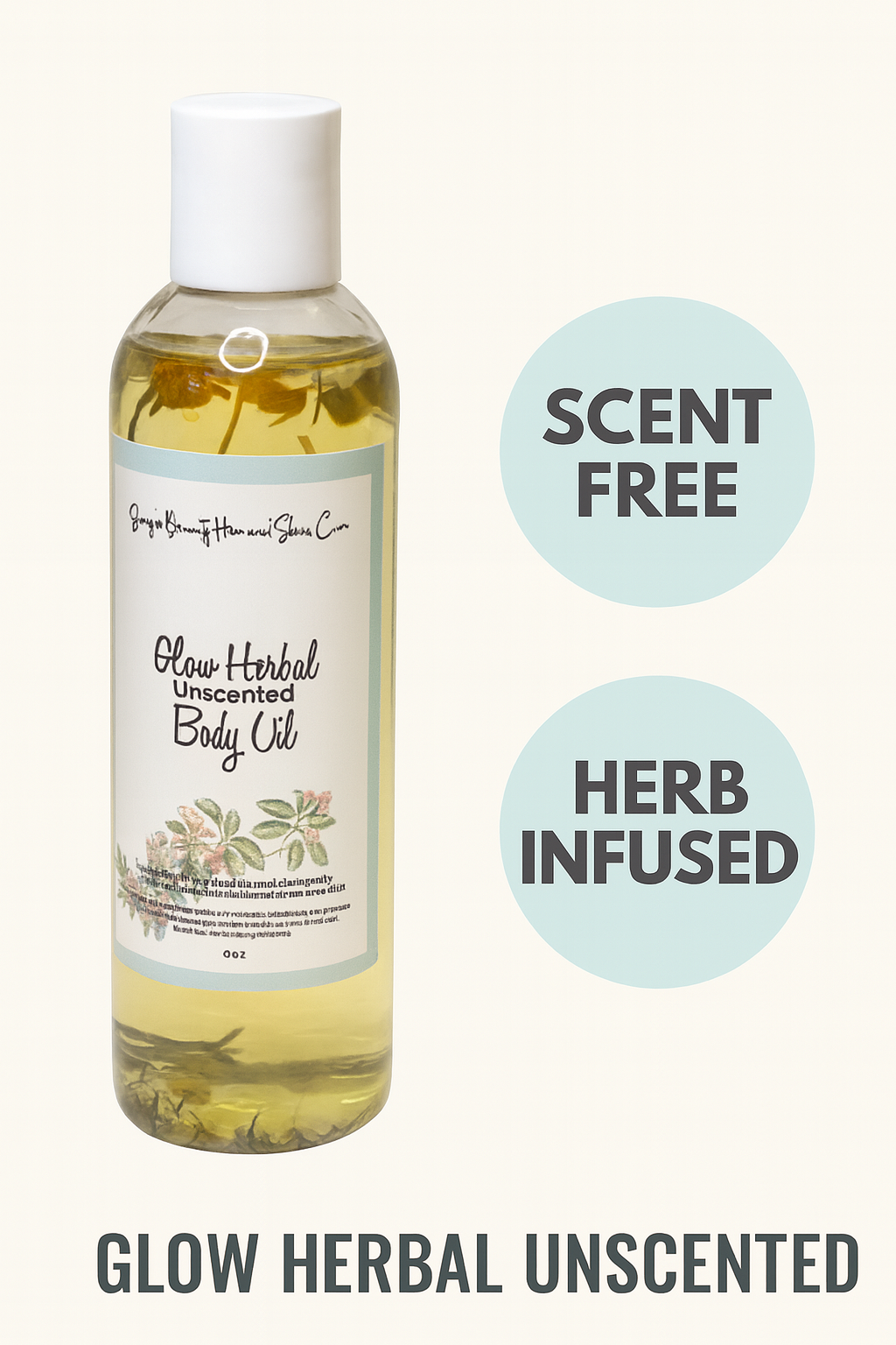 GLOW HERBAL UNSCENTED BODY OIL