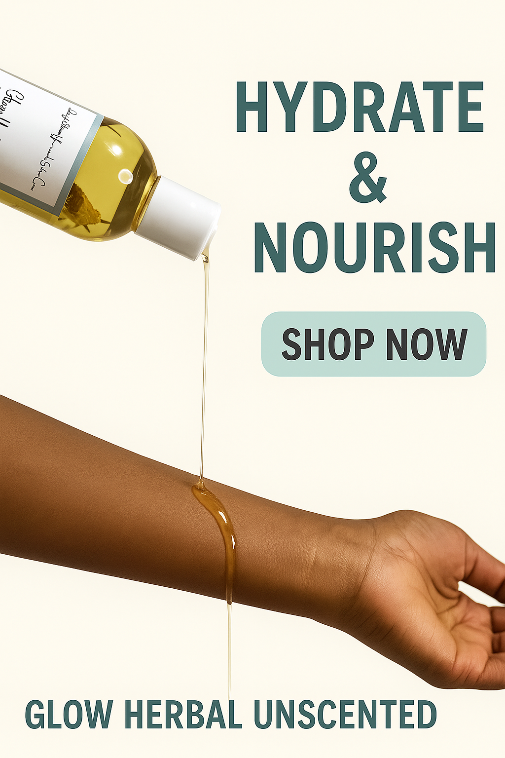 GLOW HERBAL UNSCENTED BODY OIL