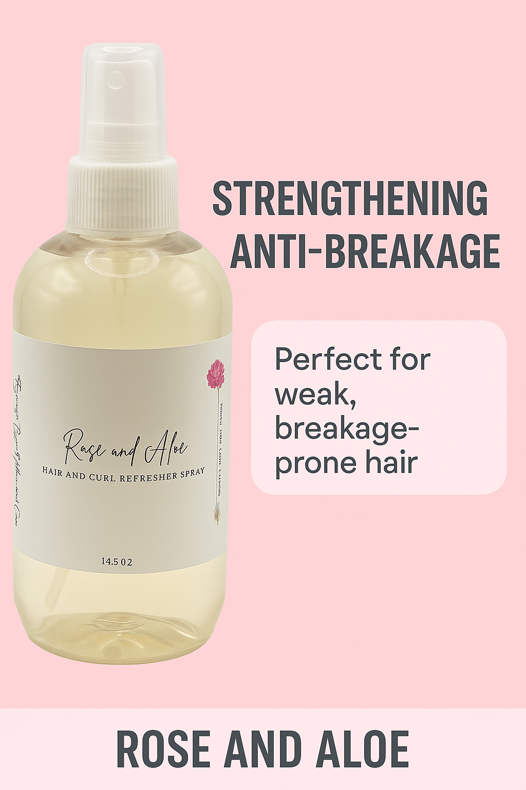 Rose and Aloe Hair and Curl Refresher Spray