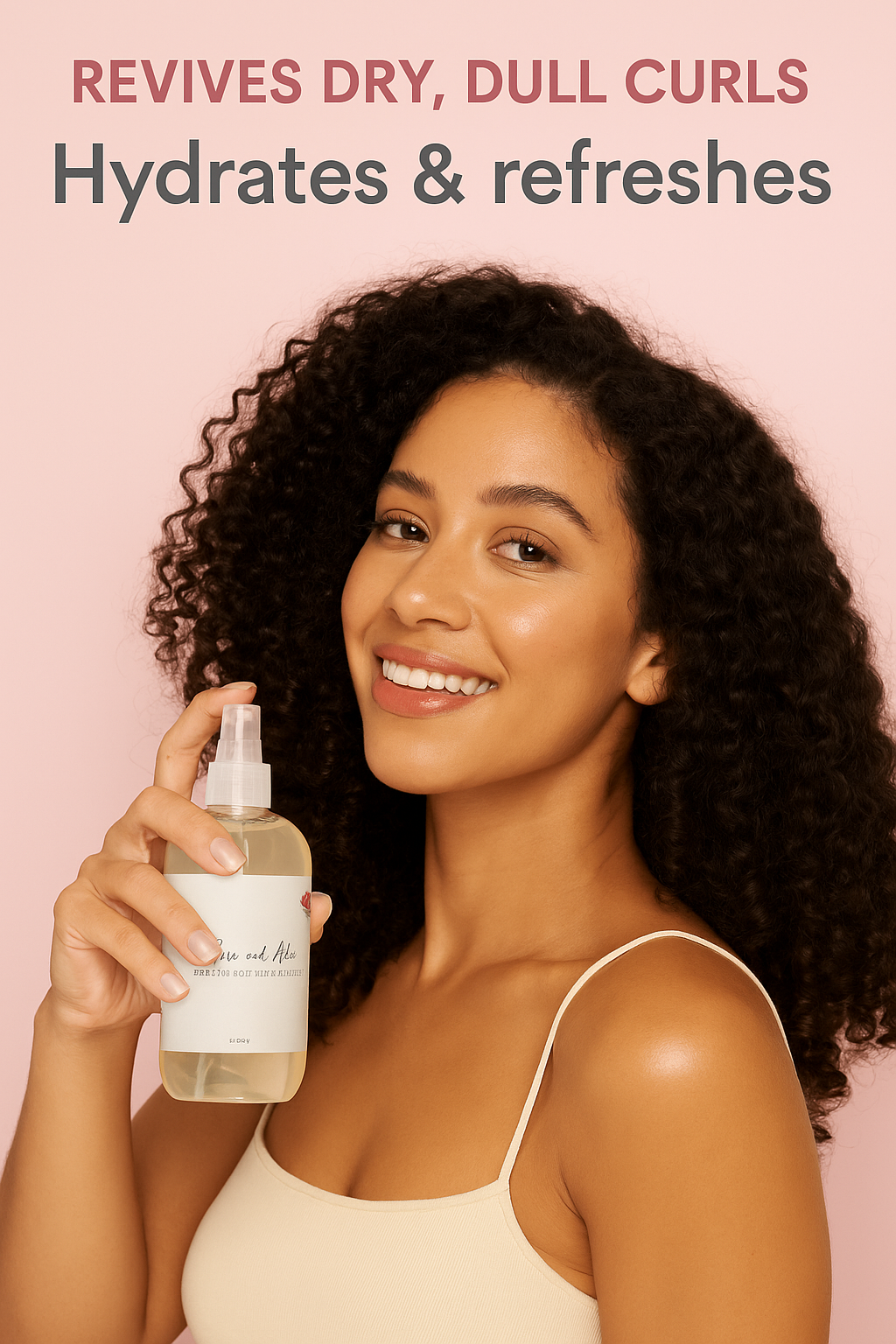 Rose and Aloe Hair and Curl Refresher Spray