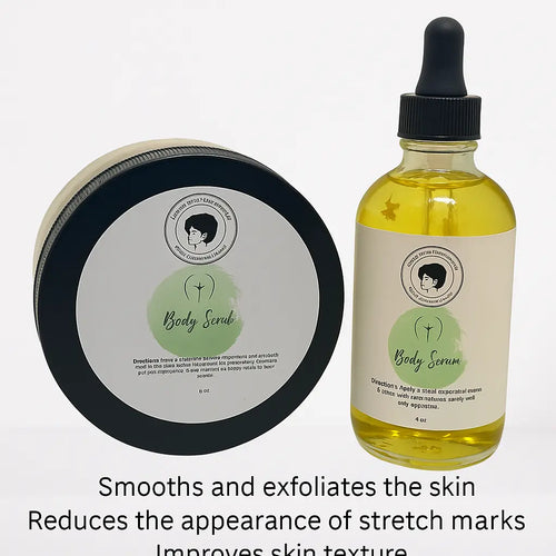 Booty Scrub Kit – Exfoliate, Firm & Glow Naturally Ebony's Beauty Hair and Skin Care LLC