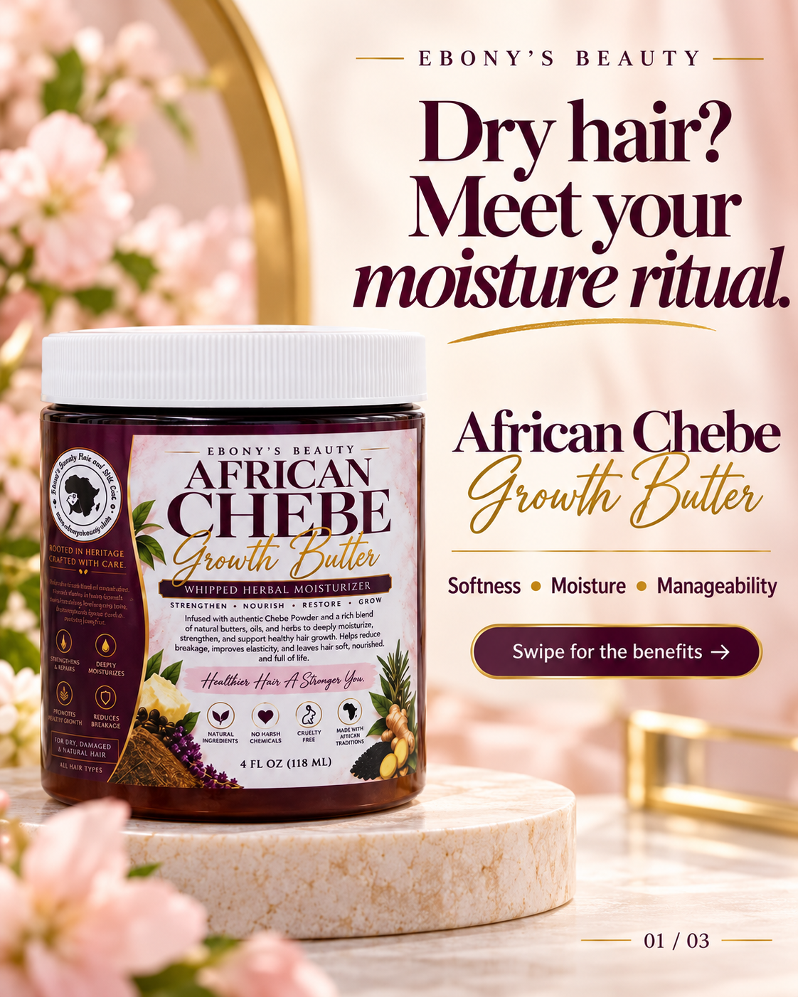 African Chebe Hair Growth Butter