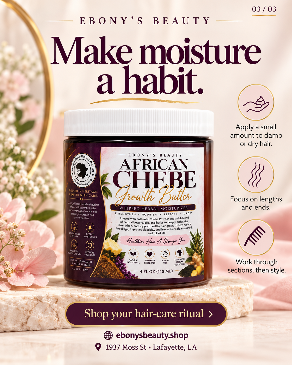 African Chebe Hair Growth Butter