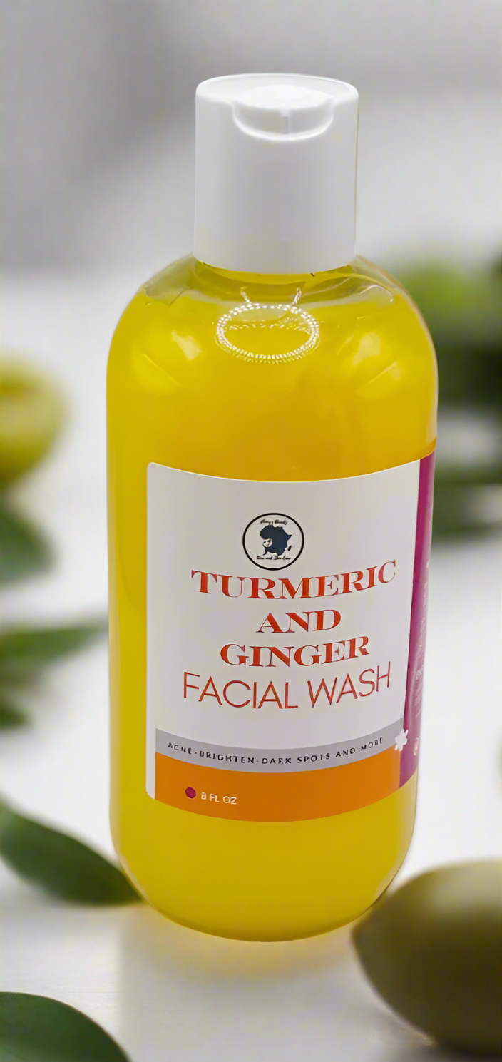 Turmeric & Ginger Foaming Facial Wash – Brightening & Clarifying Face Cleanser