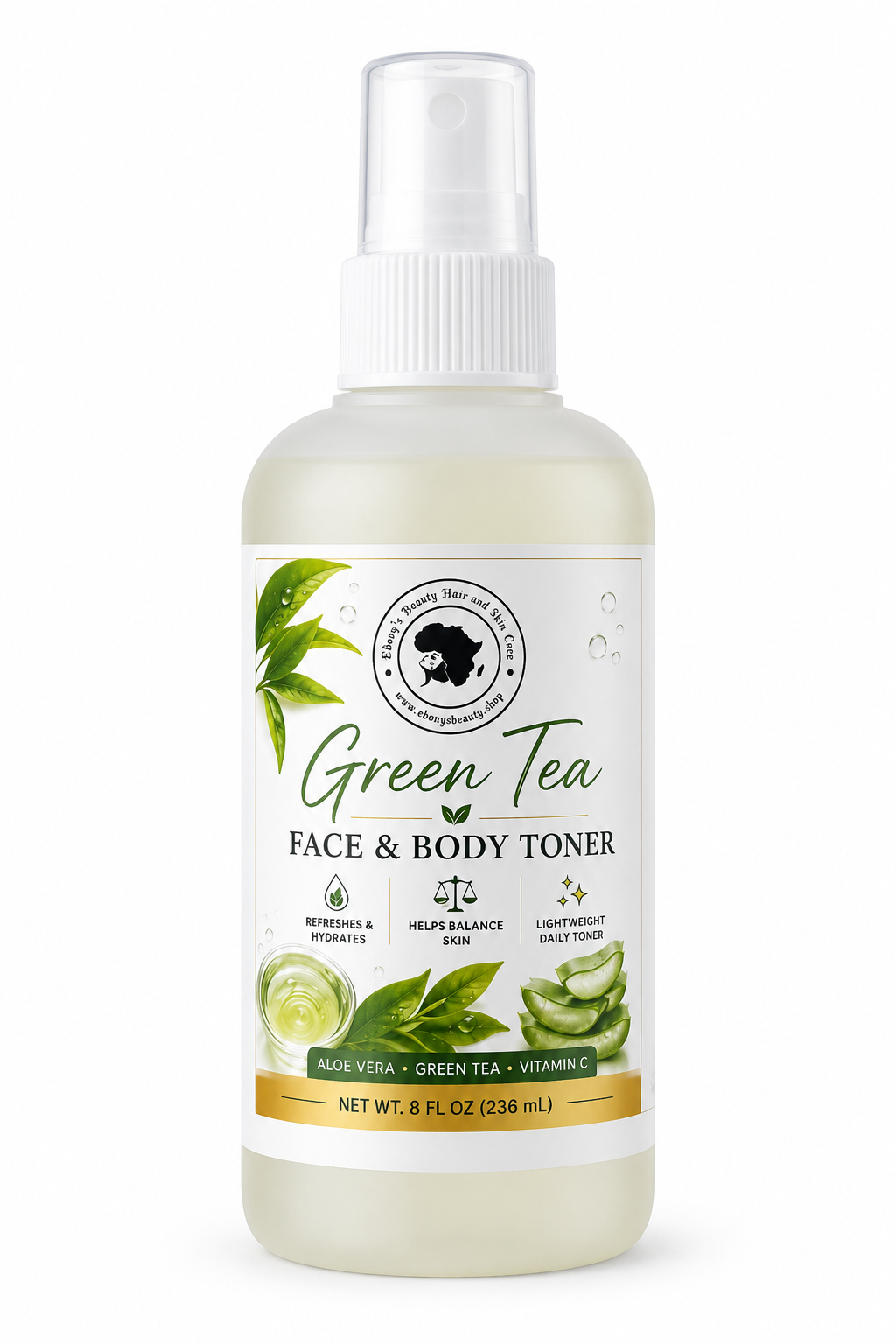 Green Tea and Aloe Facial and Body Toner