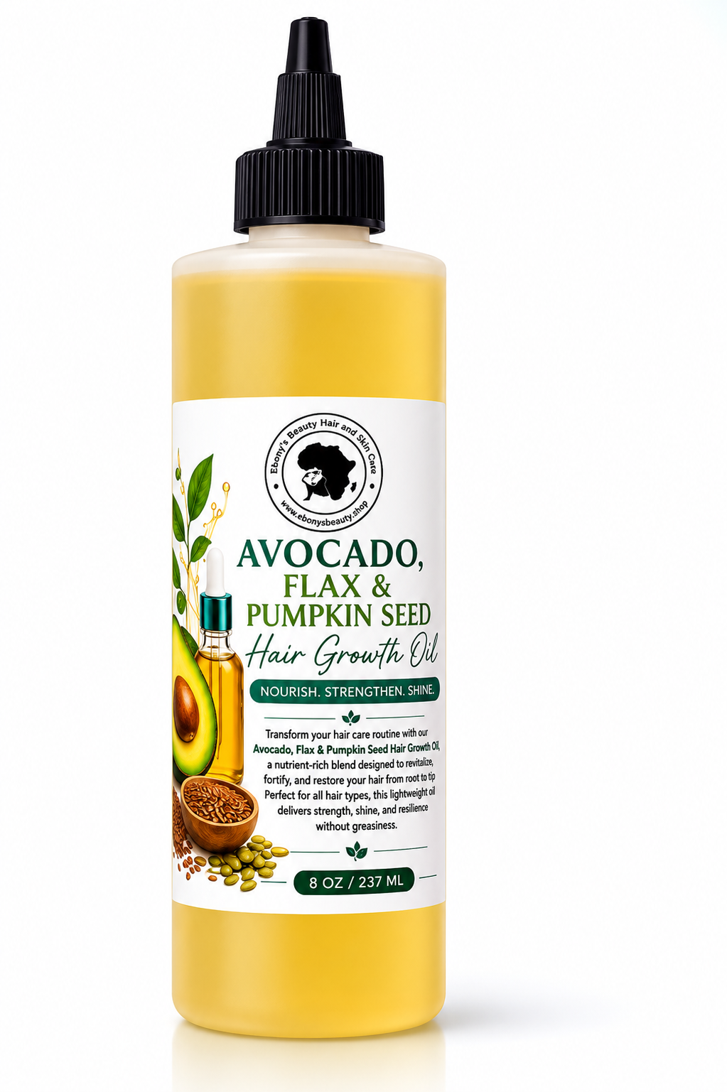 Avocado Flax Pumpkin Seed Hair Growth Oil