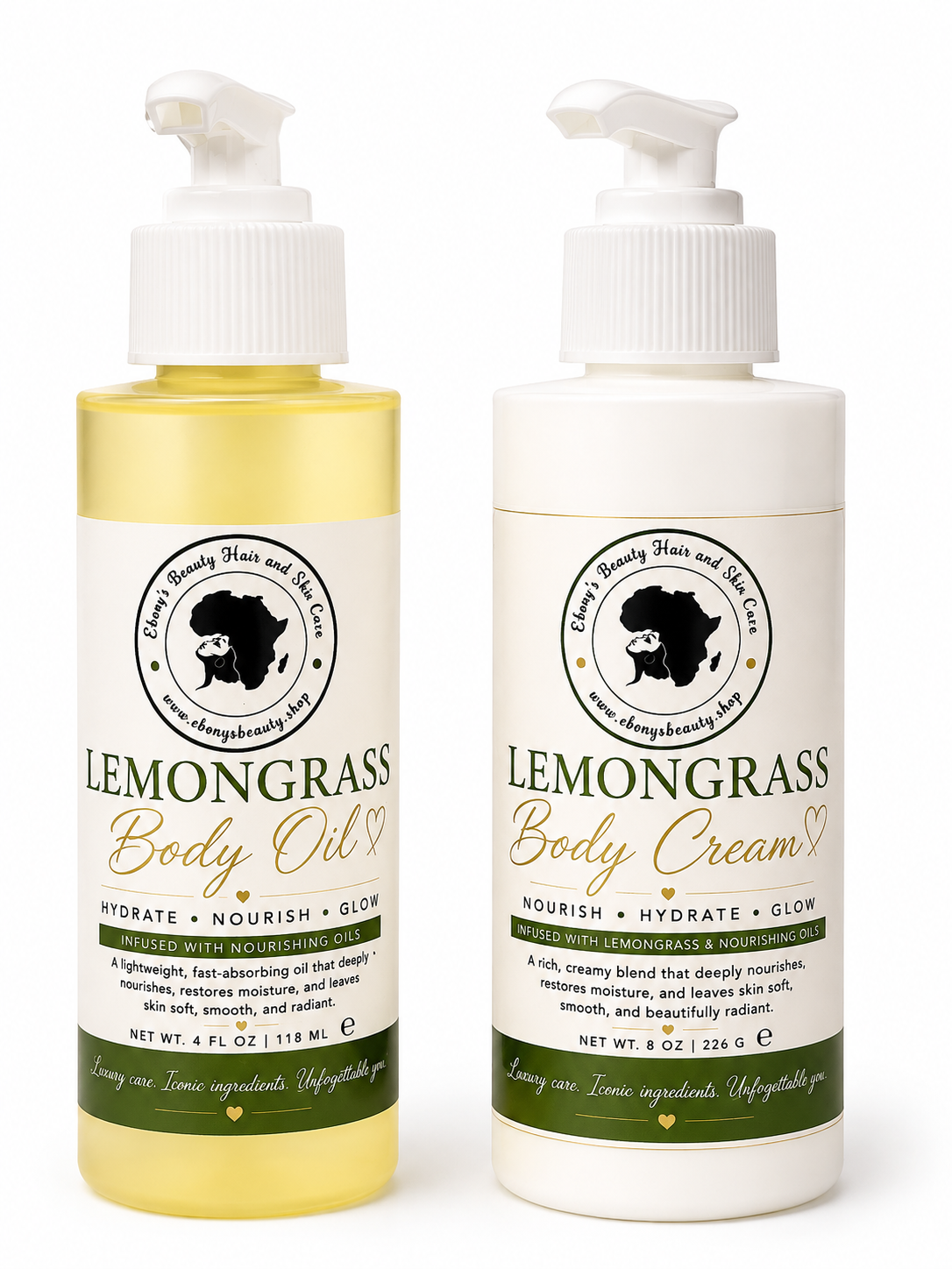 Lemongrass Body Care Duo by Ebony’s Beauty Hair & Skin Care