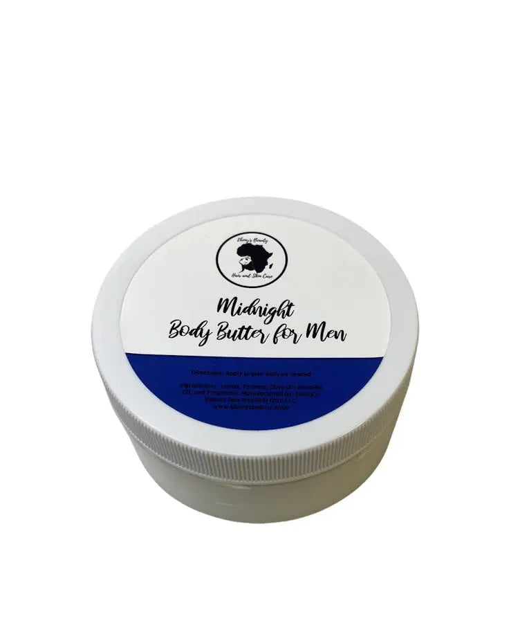 Midnight Men’s Body Butter – 8 oz | Ebony's Beauty Hair & Skin Care