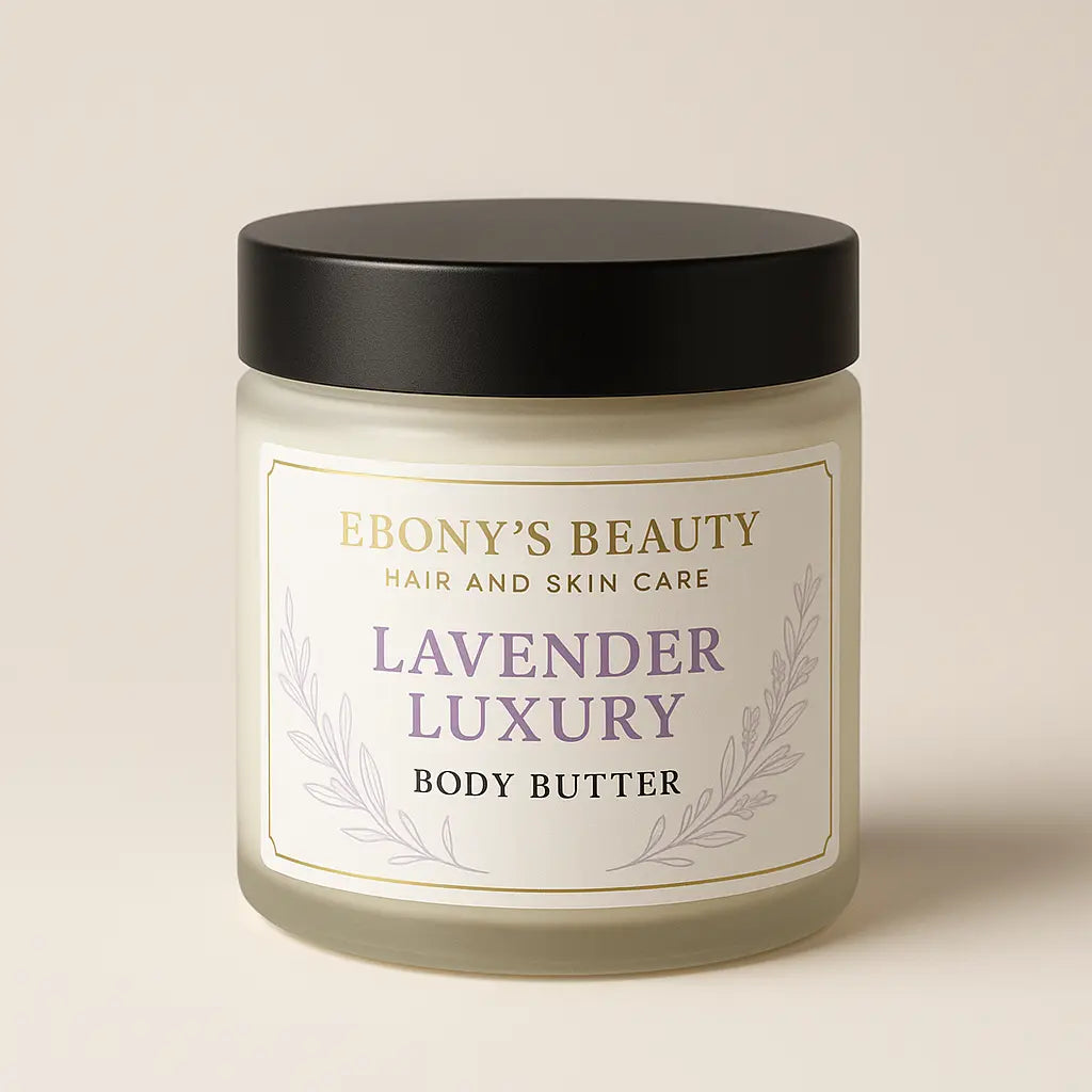 Lavender Vanilla Whipped Hair & Body Butter – 4 oz | Ebony's Beauty Hair & Skin Care