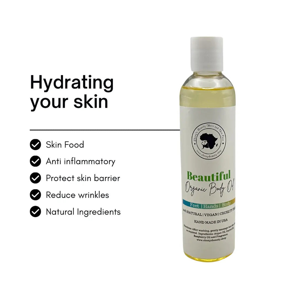 BEAUTIFUL MOISTURIZING BATH AND BODY OIL Ebony's Beauty Hair and Skin Care LLC