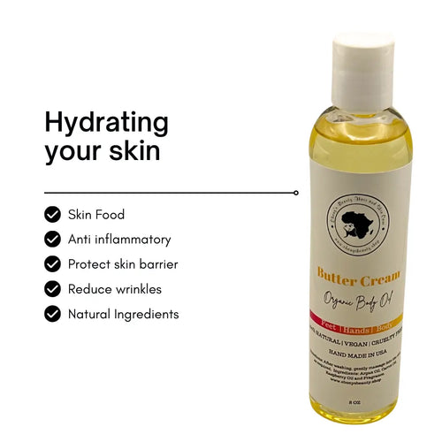 BUTTER CREAM HYDRATING LUXURY BODY OIL Ebony's Beauty Hair and Skin Care LLC