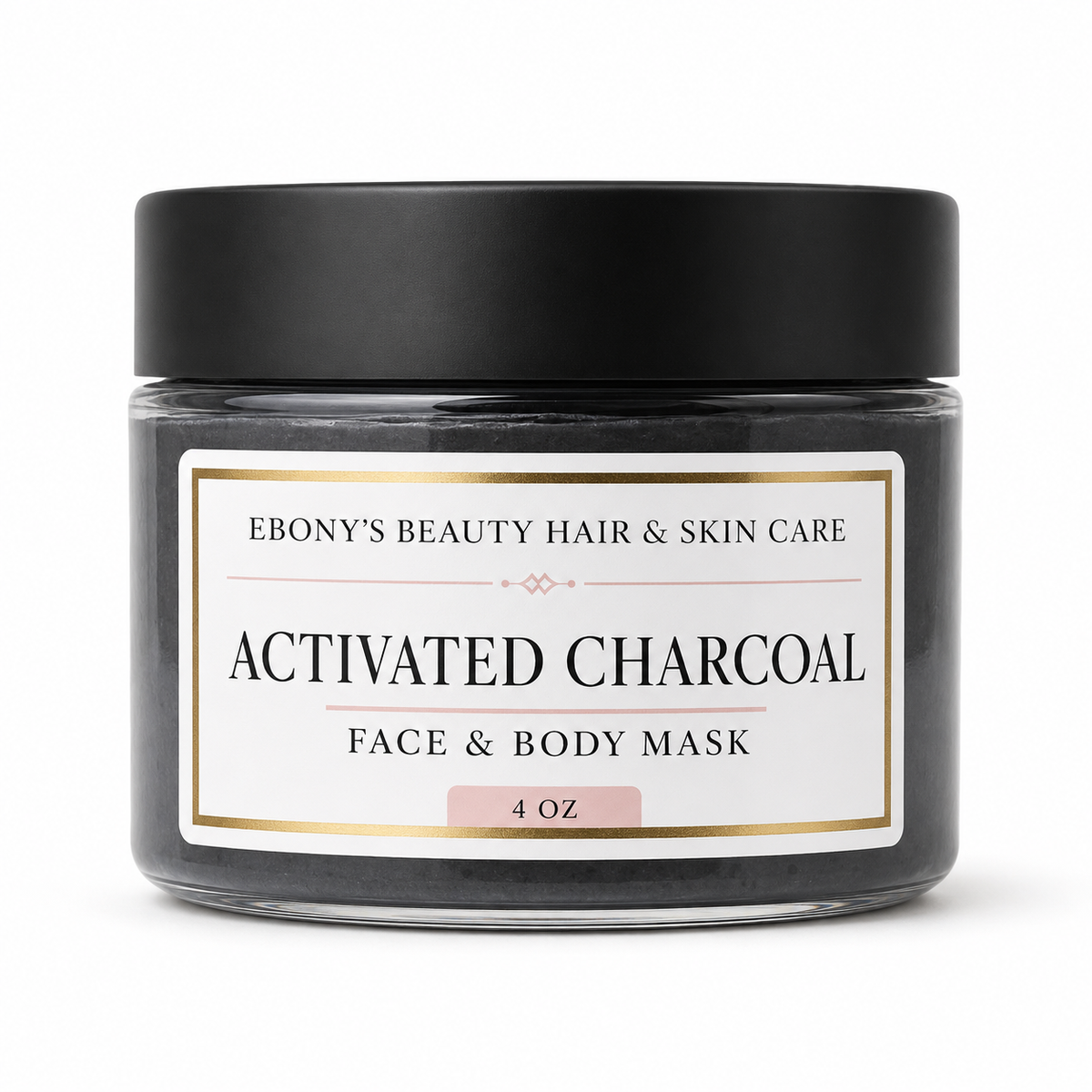 Activated Charcoal Face and Body Mask by Ebony's Beauty Hair & Skin Care
