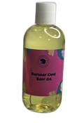 Birthday Cake Hydrating Luxury Body Oil – 8 oz on white background