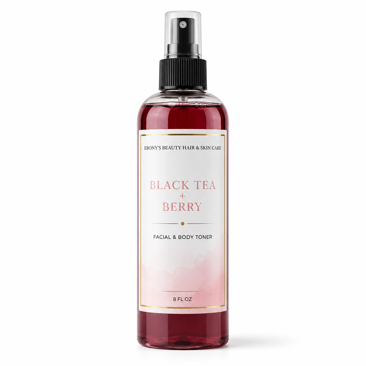 Black Tea & Berry Face & Body Toner by Ebony's Beauty Hair & Skin Care
