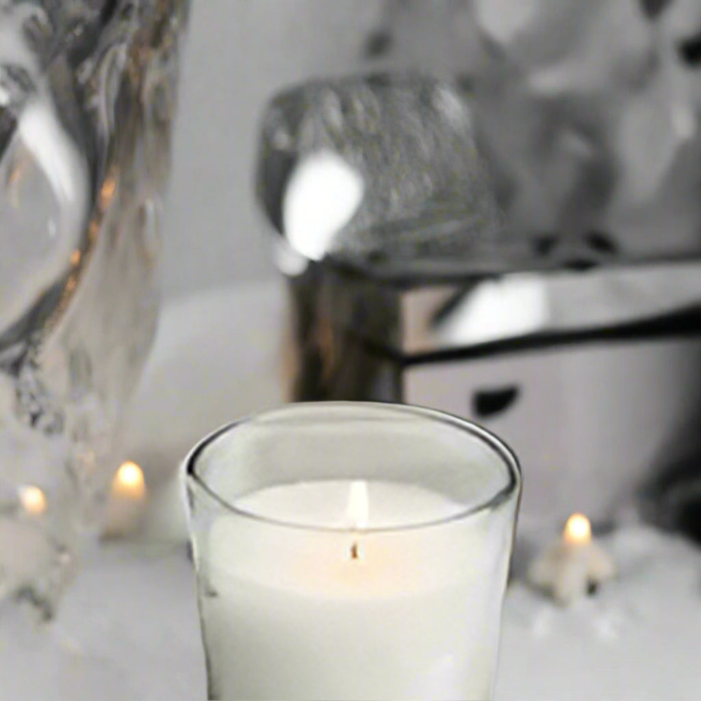 "Candle-making workshop with soy wax, colorful dyes, and unique fragrances"