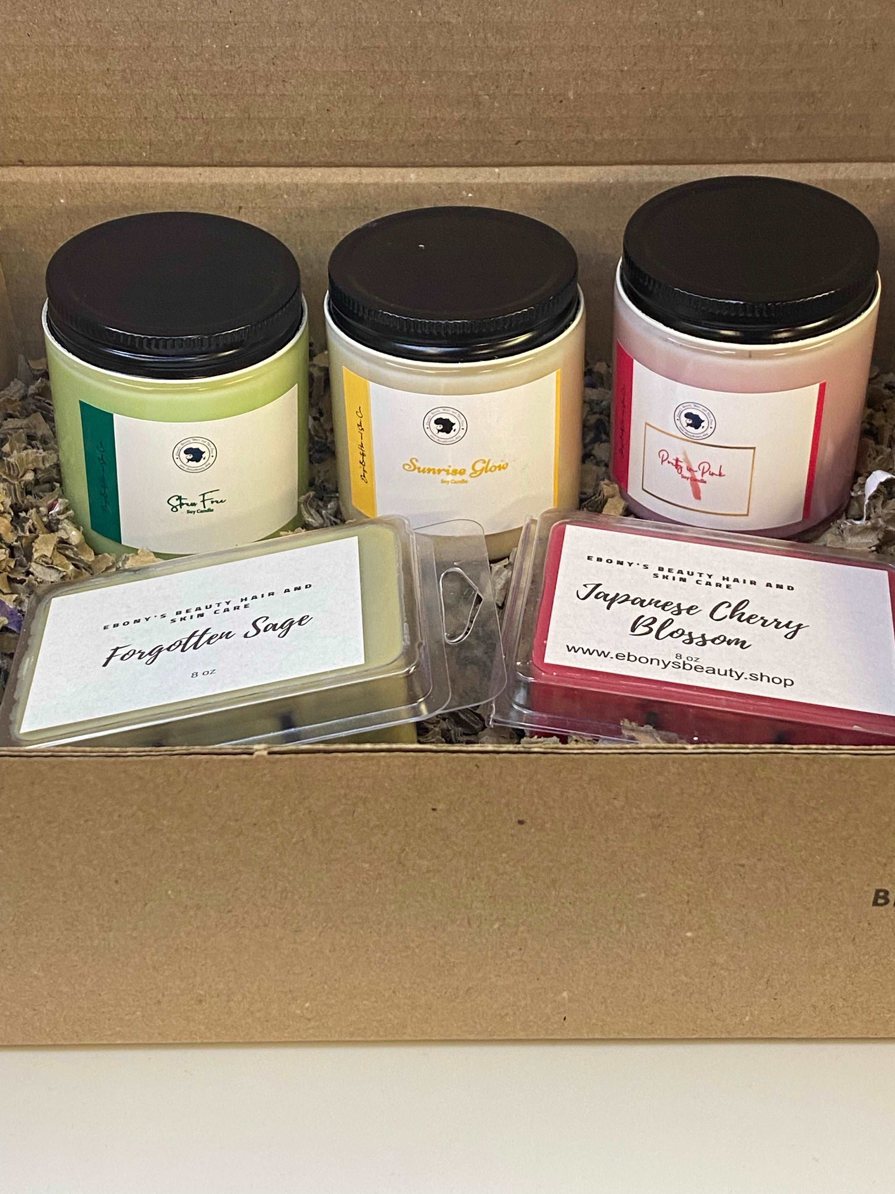 CANDLE AND WAX MELTS GIFT SET