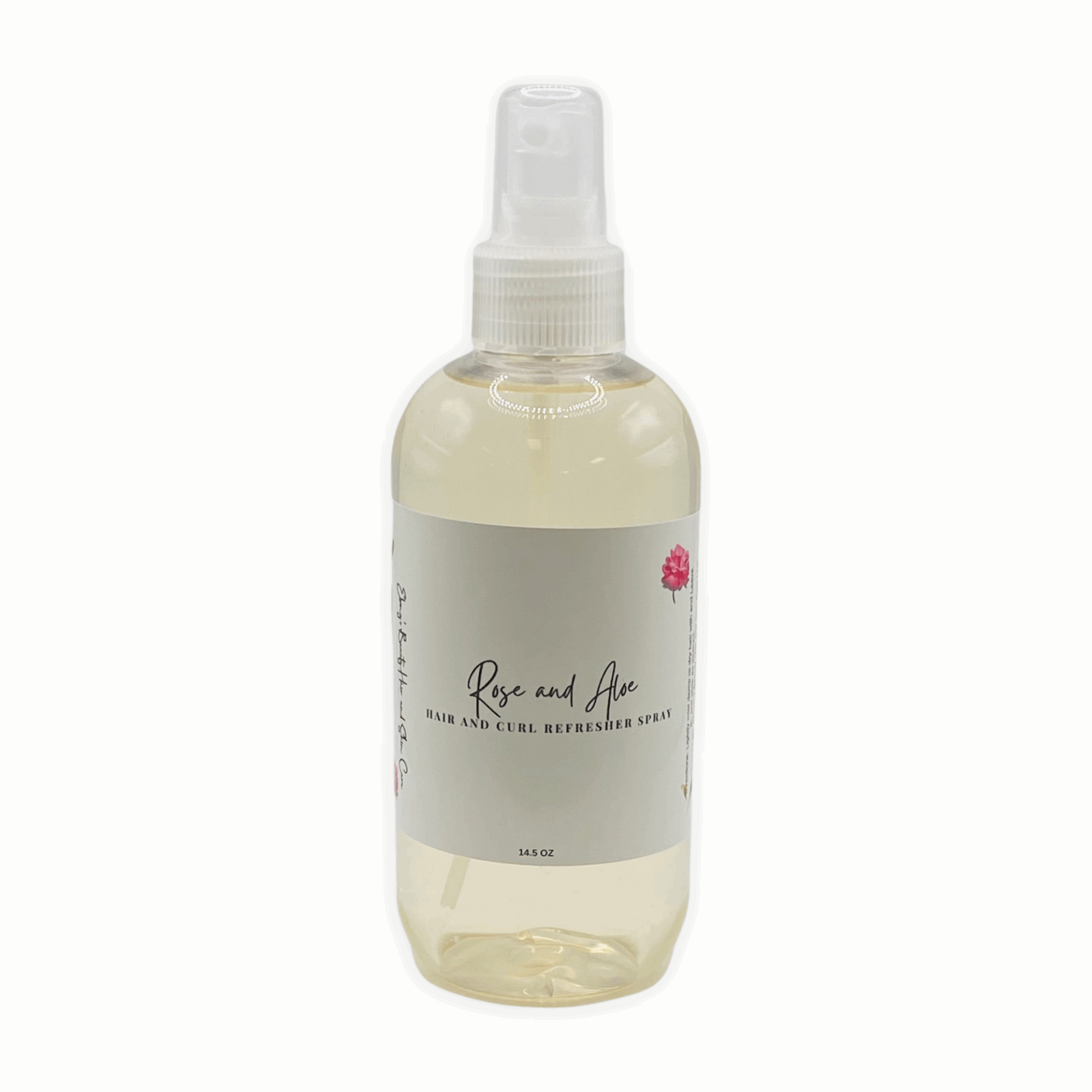 Ebony's Aloe and Rose Hair Curl Refresher Spray Strengthening, Anti-Breakage, Curl Enhancing, For curl types: 2B, 2C, 3A, 3B, 3C, 4A, 4B, 4C. Perfect for weak, breakage-prone hair.