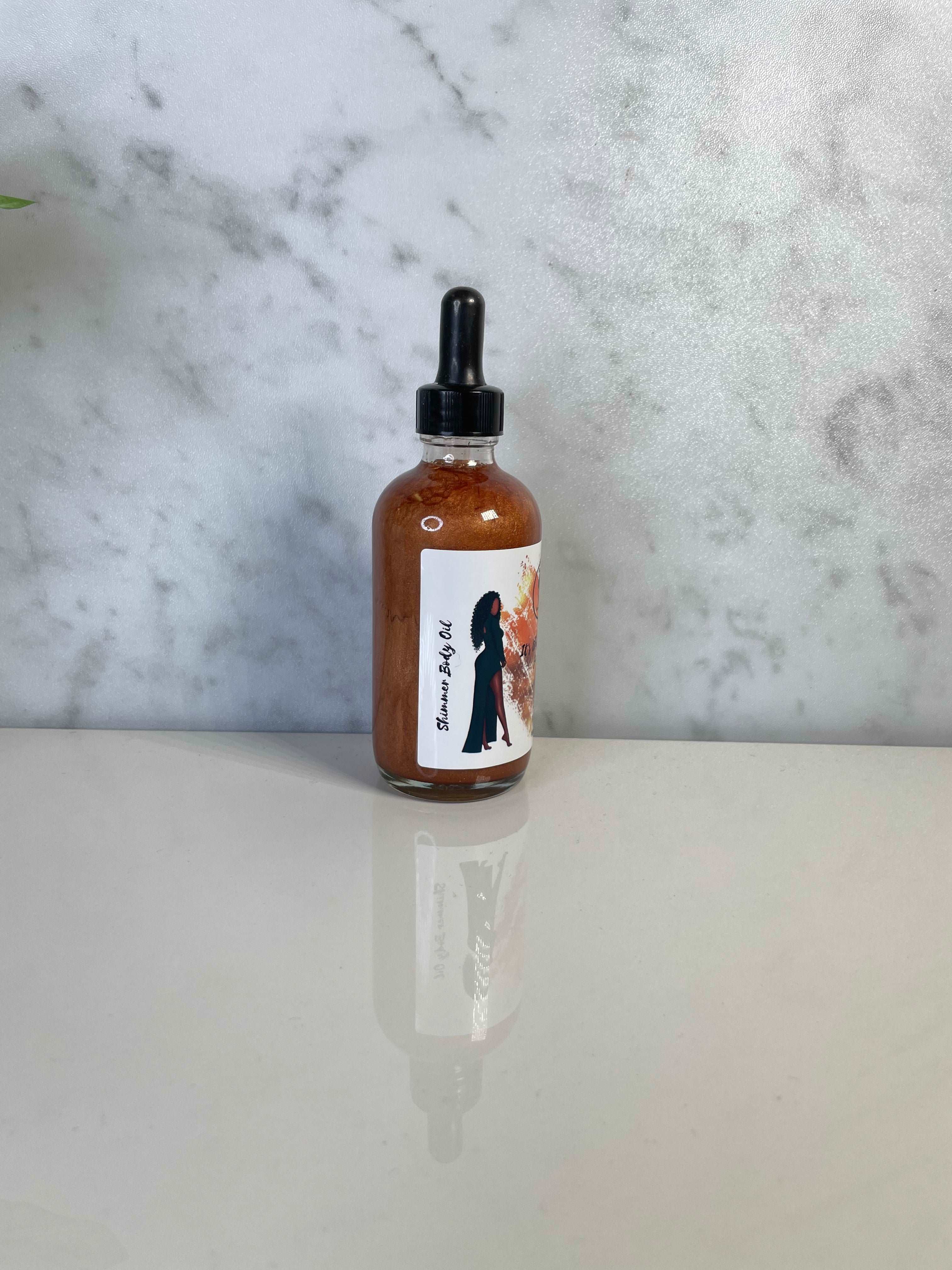 It's the Melanin for Me Shimmer Body Oil