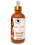It's the Melanin for Me Shimmer Body Oil on white background