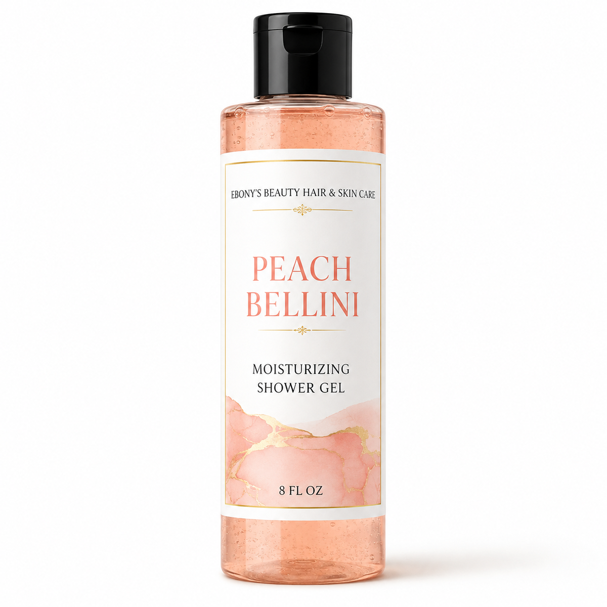 Peach Bellini Moisturizing Shower Gel by Ebony's Beauty Hair & Skin Care