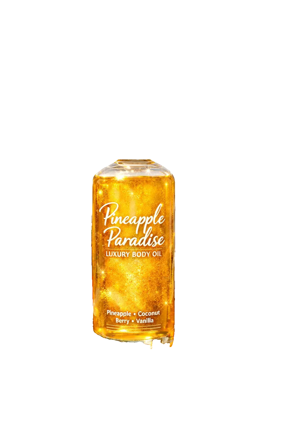 Pineapple Paradise – Luxury Body Oil on white background