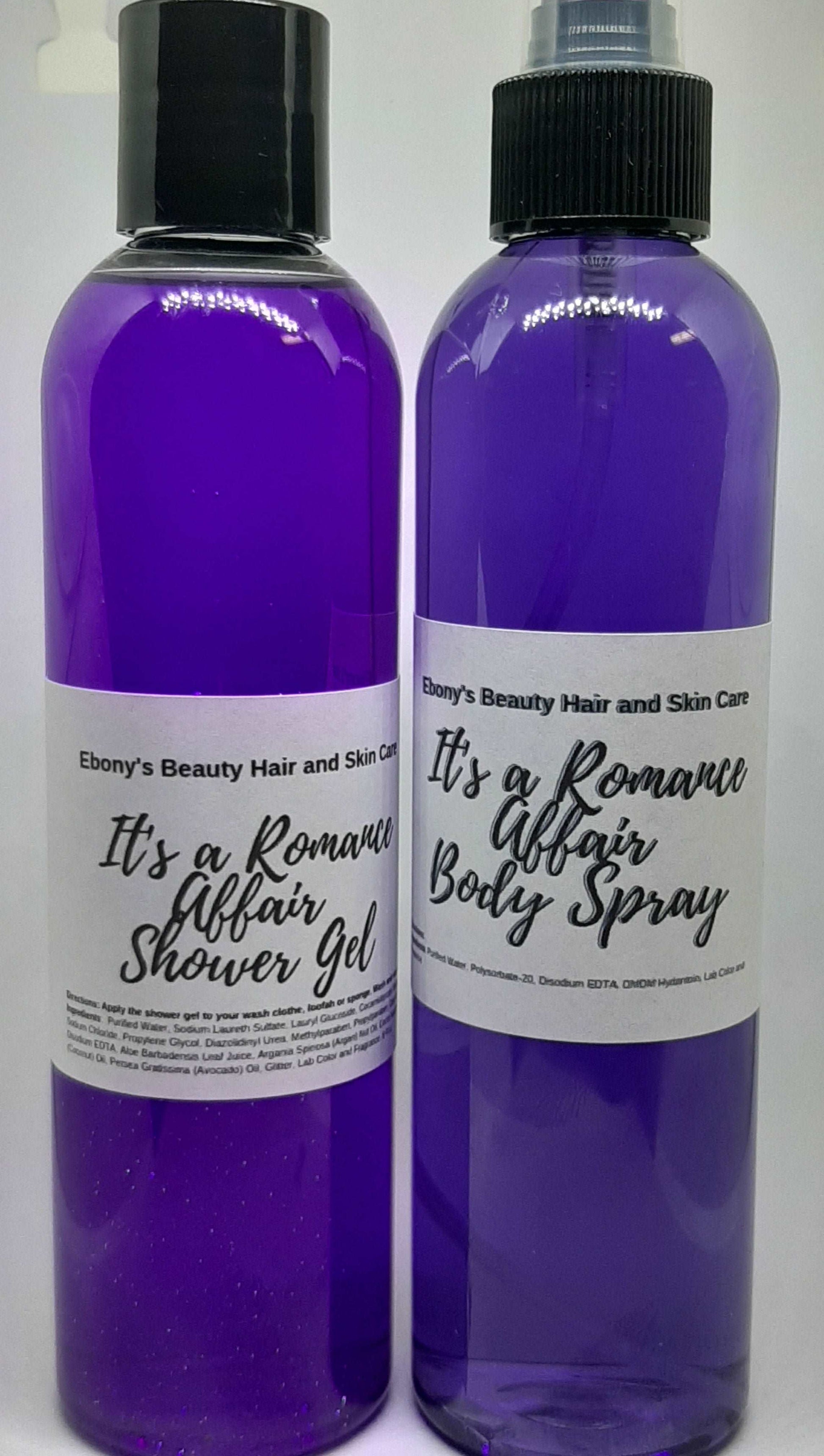 It's a Romance Affair Shower Gel and Body Spray Set - Ebony's Beauty Hair and Skin Care LLC