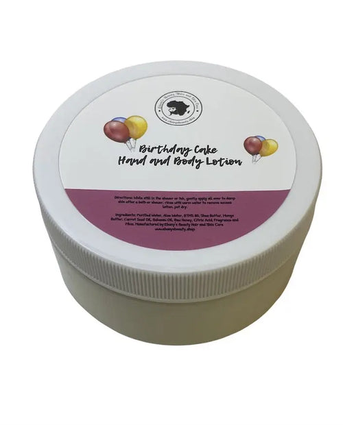 BIRTHDAY CAKE HAND AND BODY LOTION Ebony's Beauty Hair and Skin Care LLC