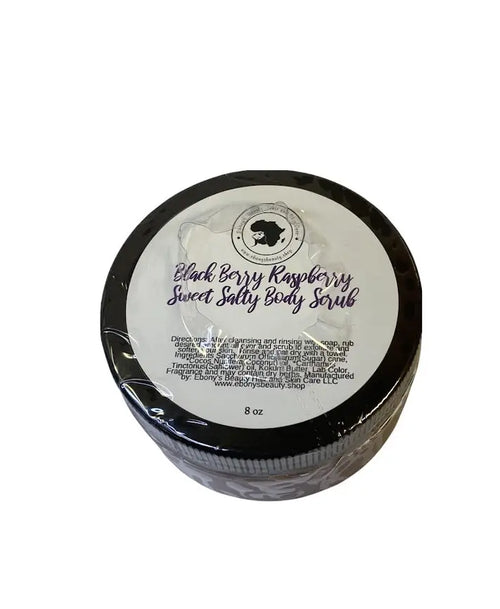 BLACK BERRY RASPBERRY SWEET AND SALTY BODY SCRUB Ebony's Beauty Hair and Skin Care LLC