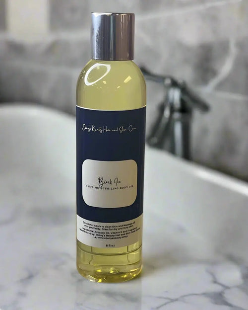 BLACK ICE MEN'S HYDRATING LUXURY BODY OIL Ebony's Beauty Hair and Skin Care LLC