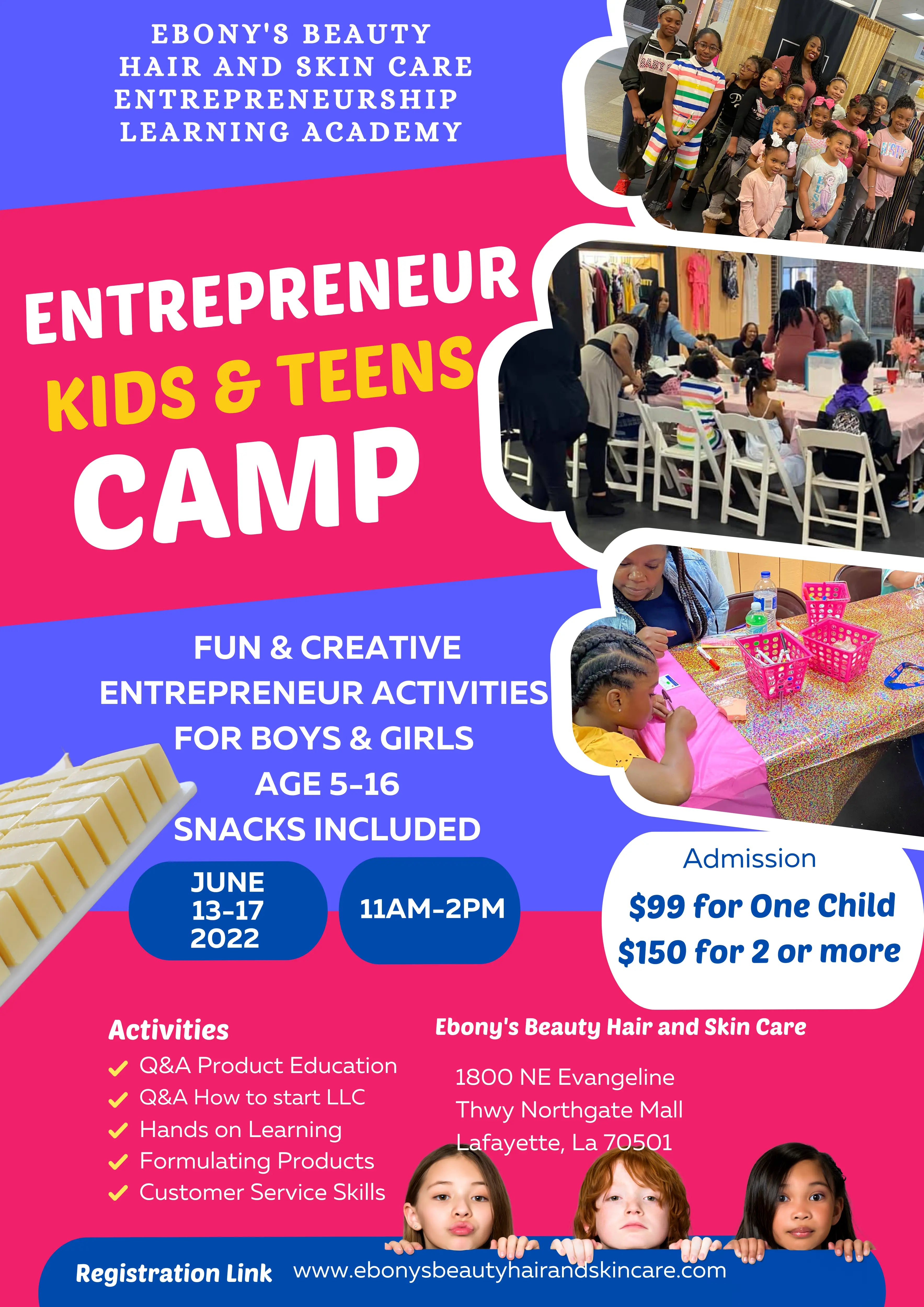 Summer Camp Ebony's Beauty Hair and Skin Care LLC