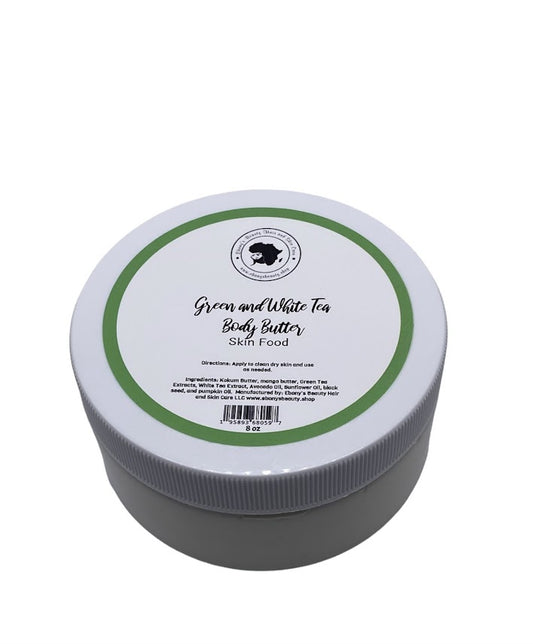 Green and White Tea Body Butter Skin Food