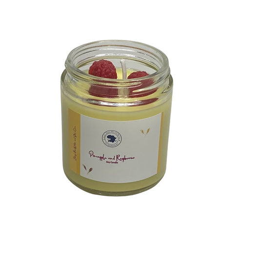 PINEAPPPLE AND RASPBERRY SOY CANDLE