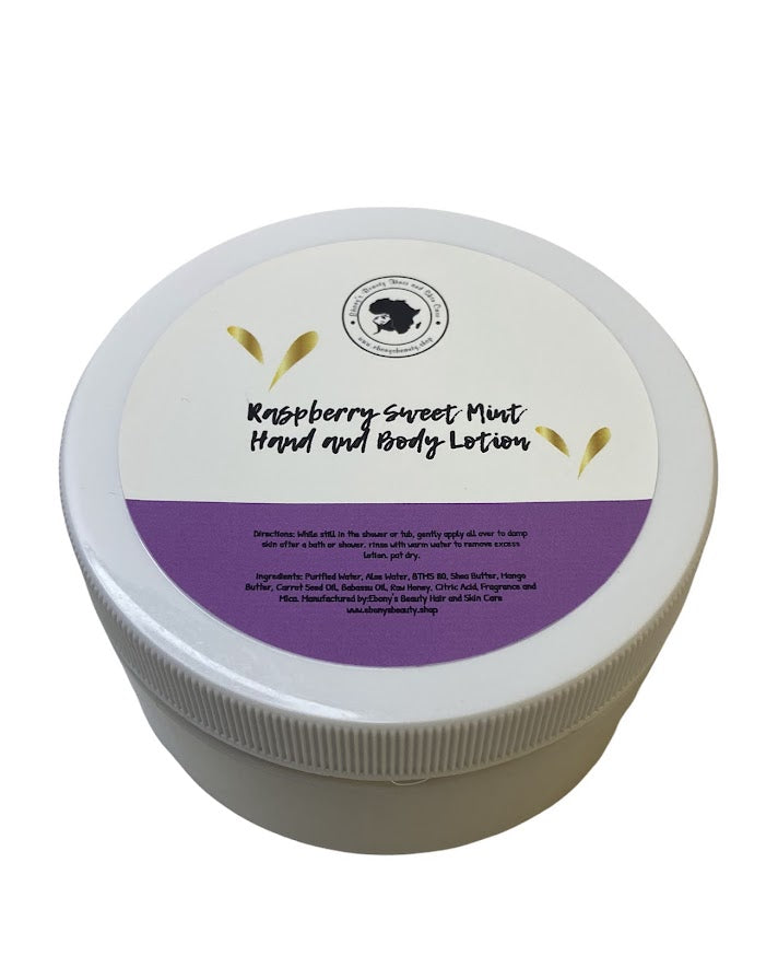 RASPBERRY SWEET MINT HAND AND BODY LOTION