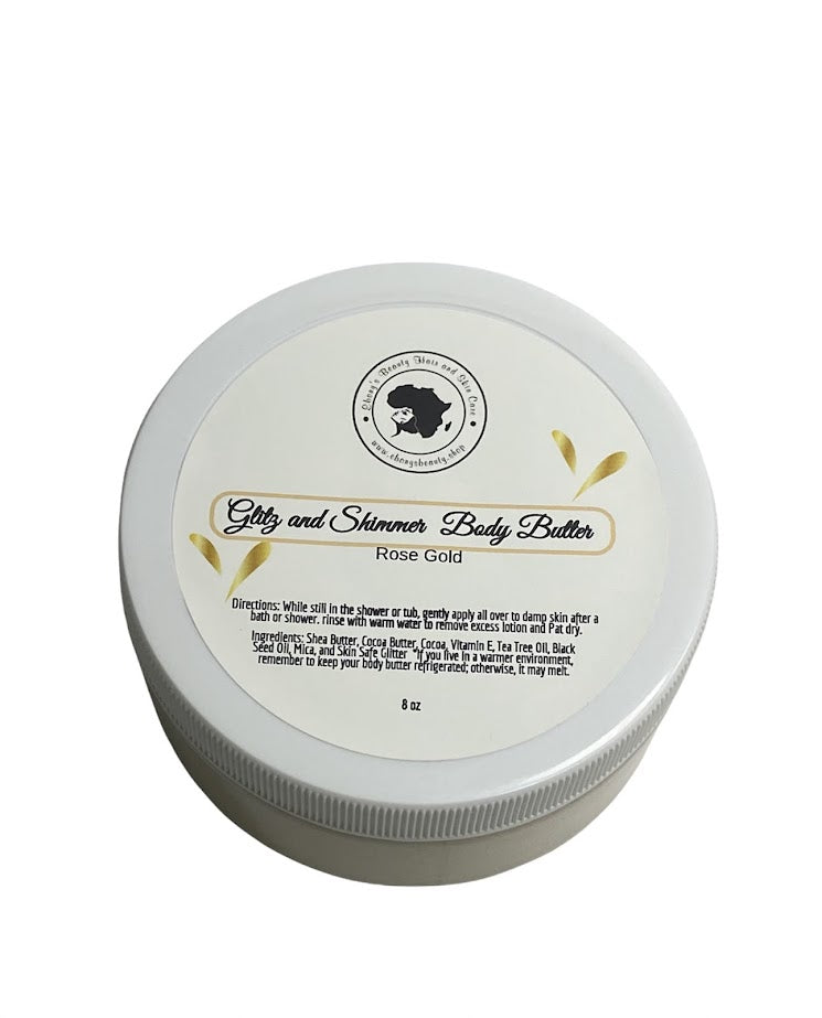 GLITS AND SHIMMER ROSE GOLD BODY BUTTER