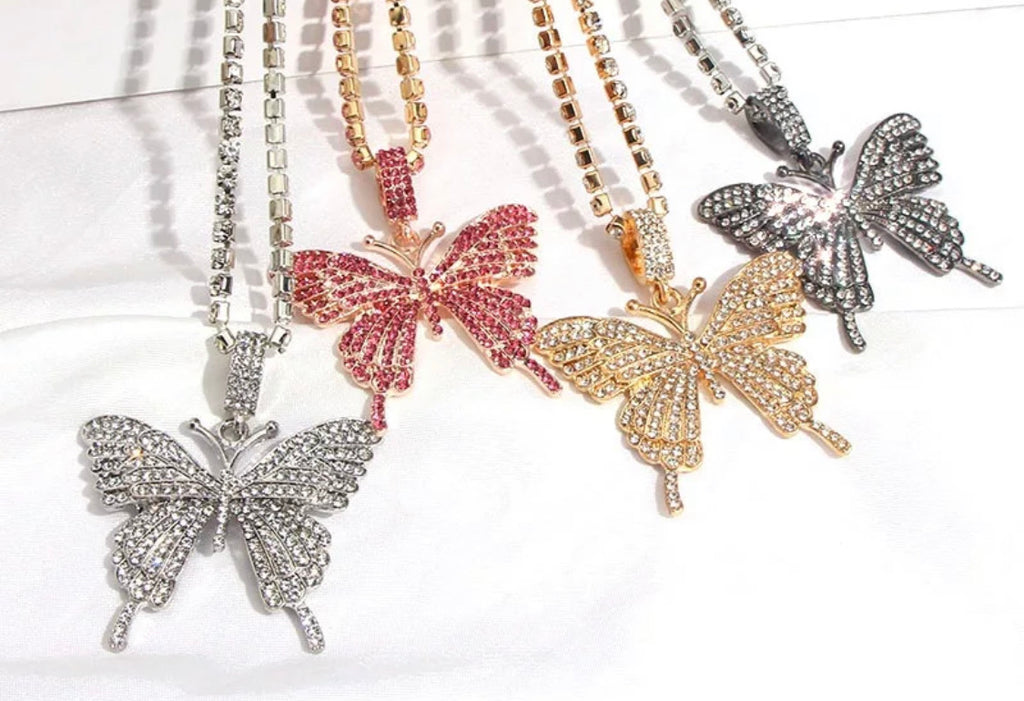 🦋 Butterfly Diamond Necklace