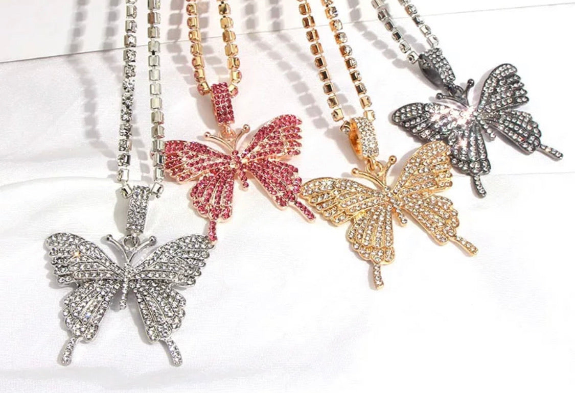 🦋 Butterfly Diamond Necklace