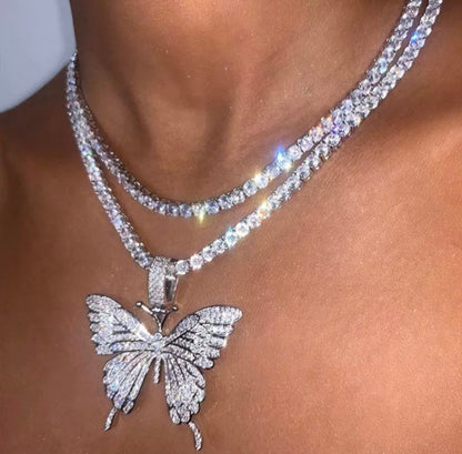 🦋 Butterfly Diamond Necklace
