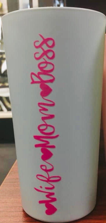 Wife *Mom* Boss Cup - Ebony's Beauty Hair and Skin Care LLC