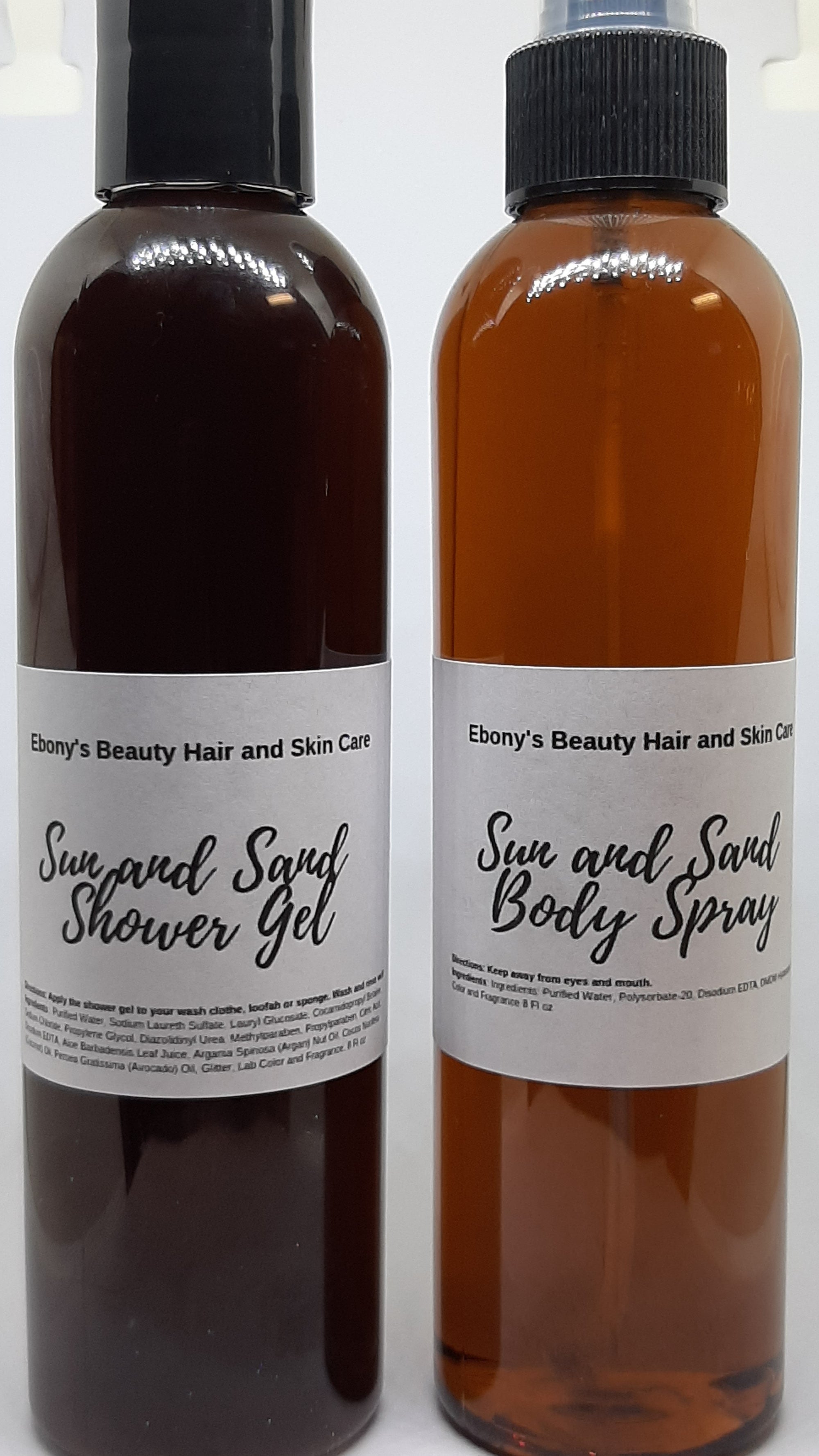 Sun and Sand Shower Gel and Body Spray Set - Ebony's Beauty Hair and Skin Care LLC